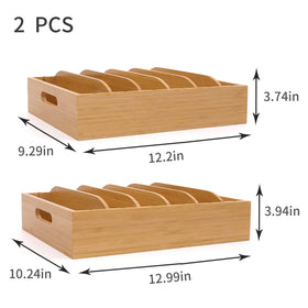 XiaoyuziTF adjustable five-slot dividers for flexible lid and dish storage.