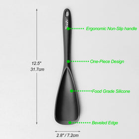 XiaoZu silicone spatula spoon heat-resistant up to 600°F for nonstick cookware