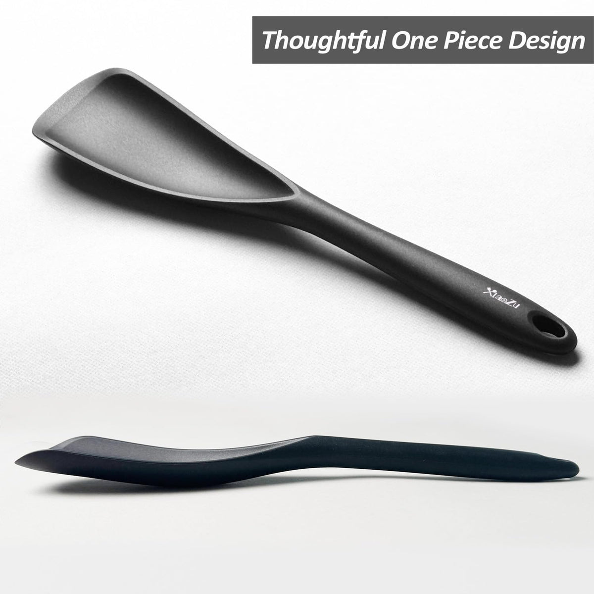 XiaoZu silicone spatula spoon seamless one-piece design for easy cleaning
