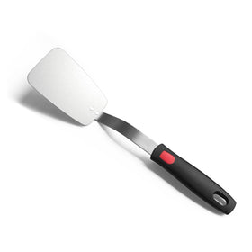 XiaoZu stainless steel spatula with flexible blade lifting foods smoothly