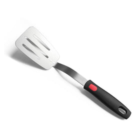 XiaoZu stainless steel spatula with thin slotted blade for gentle under-lift