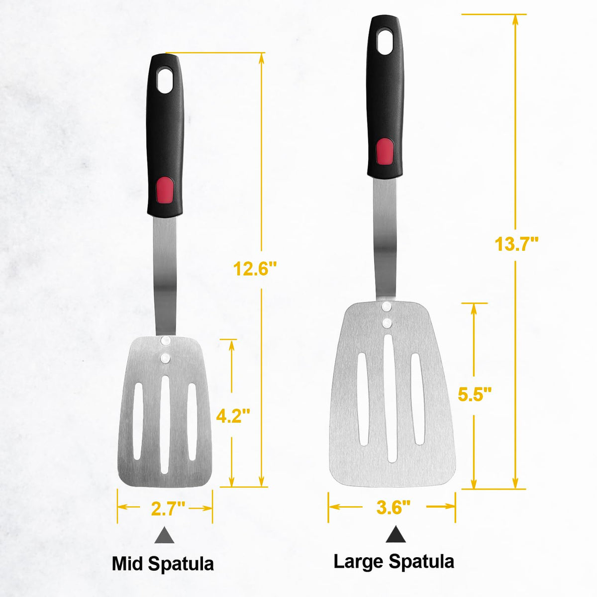 XiaoZu thin blade close-up highlights precise edge for sliding under foods.