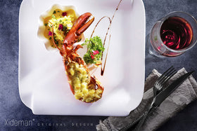 Xideman modern black finish tableware complements existing dinnerware