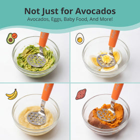 Xidgets Mini Avocado Masher is a versatile tool for bananas and soft vegetables too.