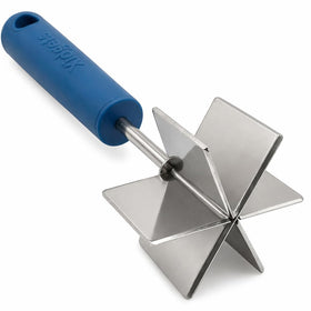 Xidgets stainless steel meat chopper full view with six blades for quick prep
