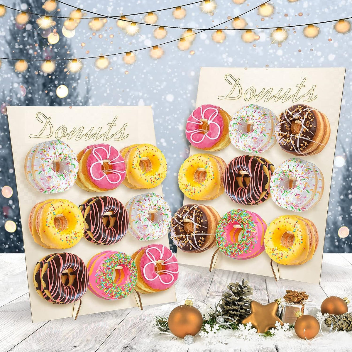 XIGUI buffet table donut display at a celebration
