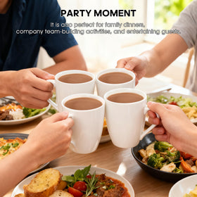 Xihihiaa microwave-safe and dishwasher-safe mug set for busy mornings.