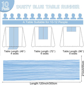Xikesoft boho party table decoration with gauze runner