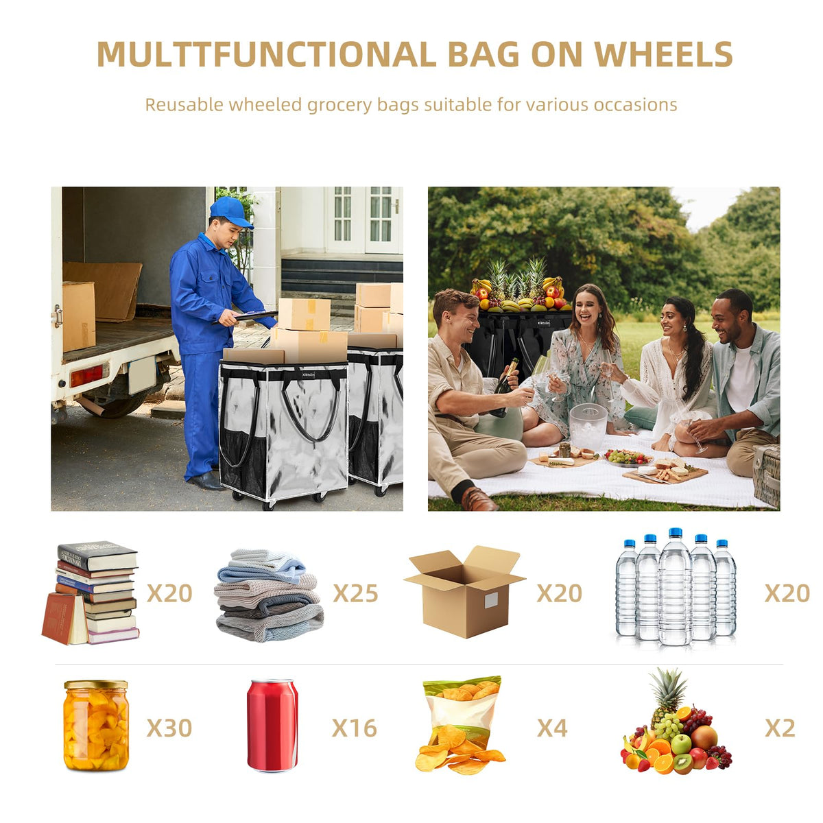 Xiktslin multi-use bag ideal for urban commuting and outdoor adventures