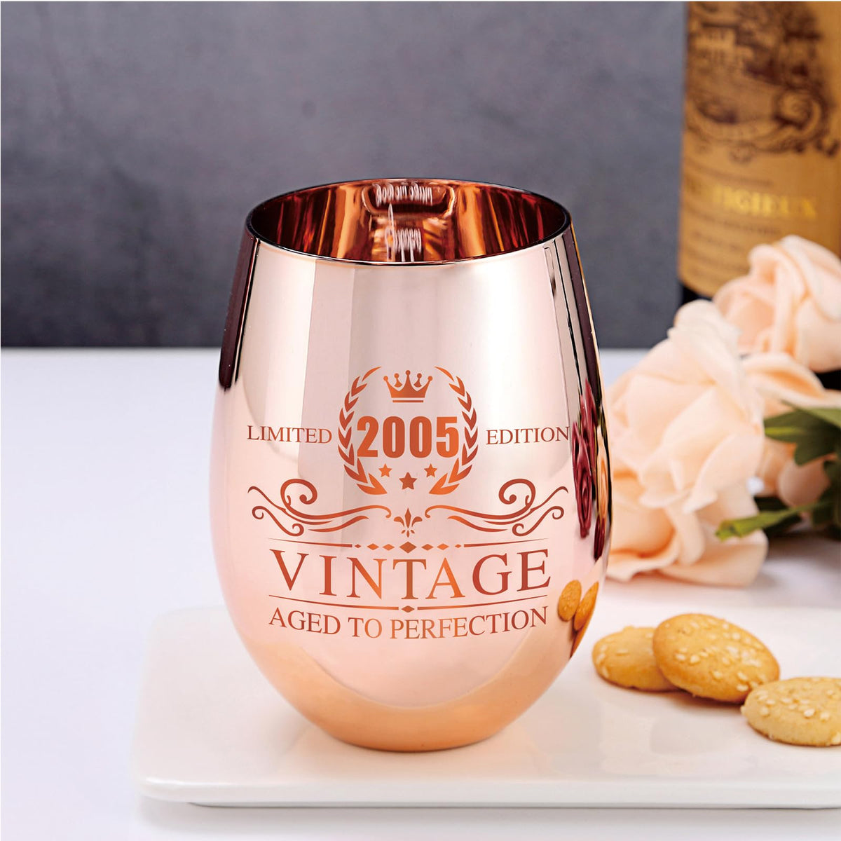 Xilaxila 21st birthday gift with rose gold engraving, a stylish keepsake for her.