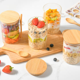 Xileanalee multi-use storage for yogurt, fruit, salads, or oats.