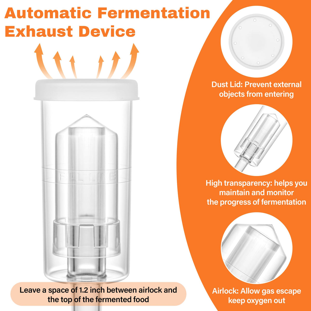 Xileanalee silicone gaskets ensure airtight seals for fresh-t tasting ferments.