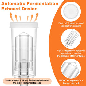 Xileanalee silicone gaskets ensure airtight seals for fresh-t tasting ferments.