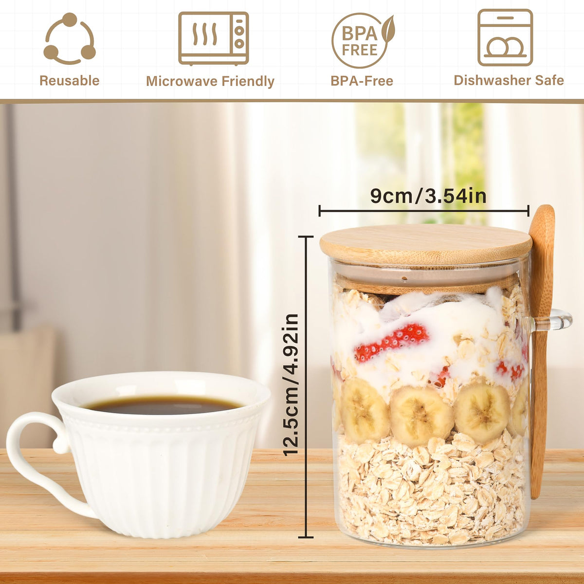 Xileanalee spoon holder feature keeps spoons tidy during travel.