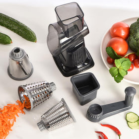 Xilrvna rotary cheese grater versatile for cheese, vegetables, and chocolate prep.