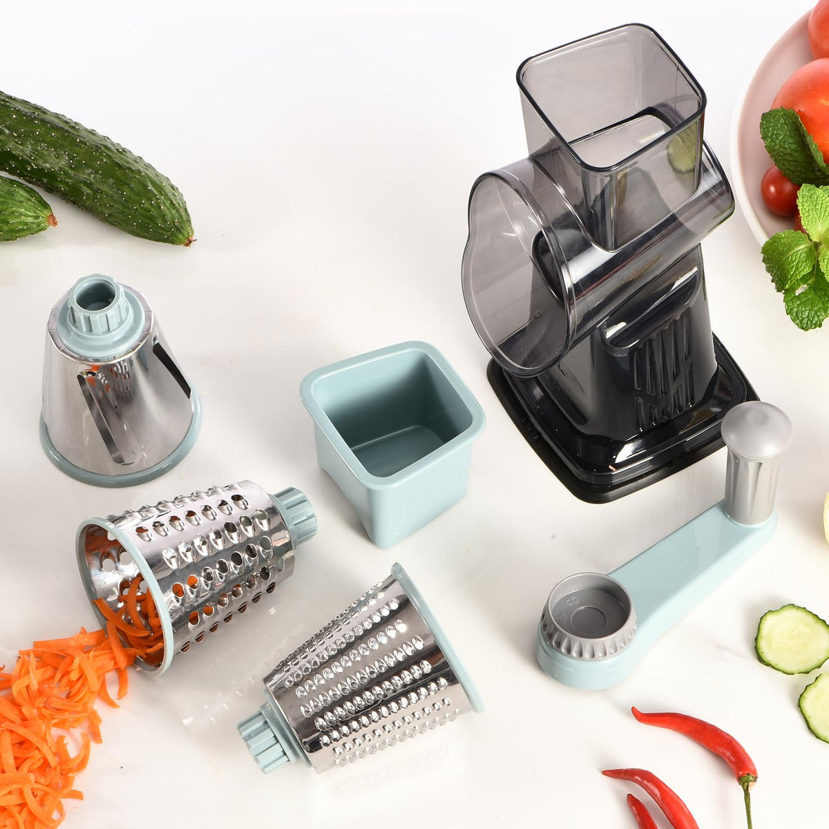 Xilrvna grater handles vegetables for even slices