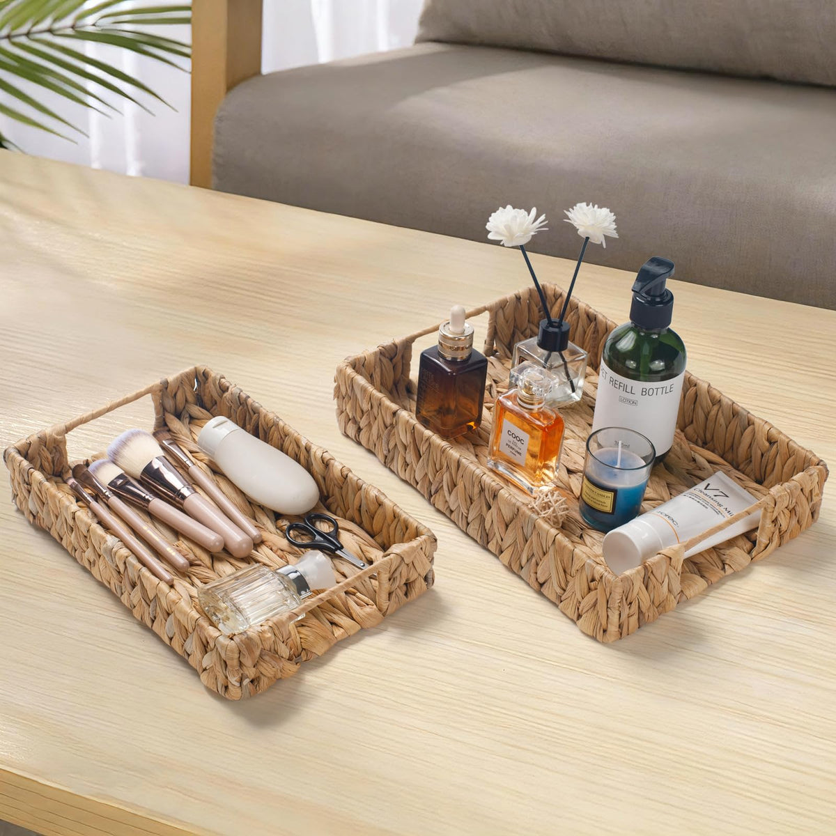 XIMISISE entryway tray welcomes essentials at a glance with graceful storage