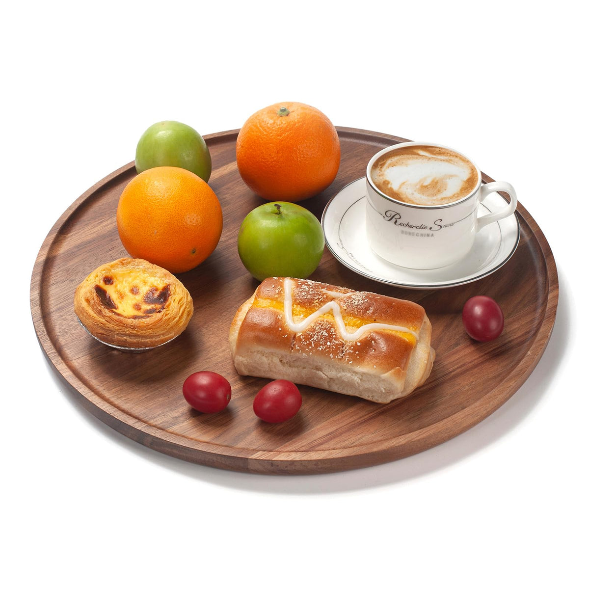 XIMISISE round tray as vanity display keeps cosmetics organized.