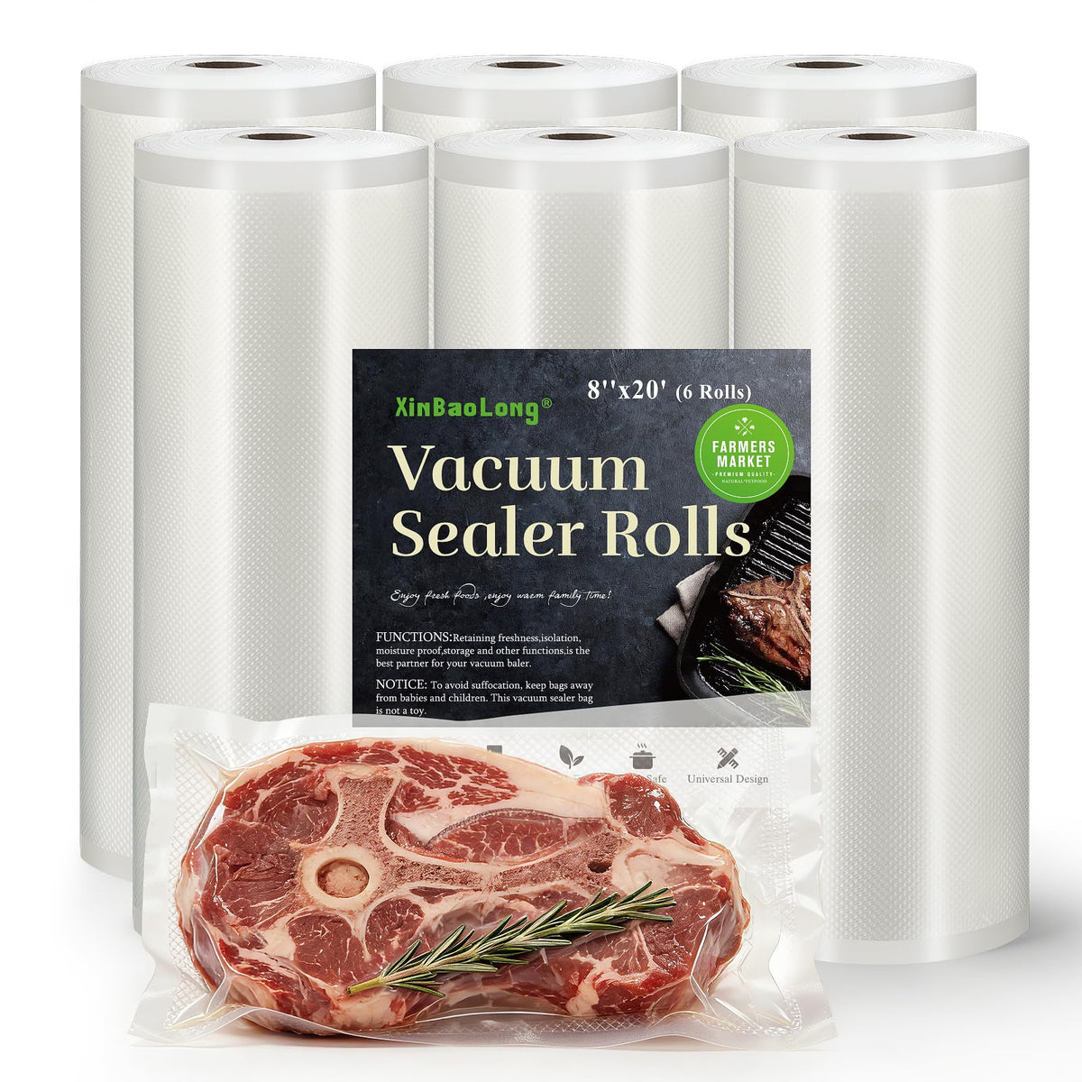 XinBaoLong bags rolls 8x20 storage use: sturdy for long-term storage