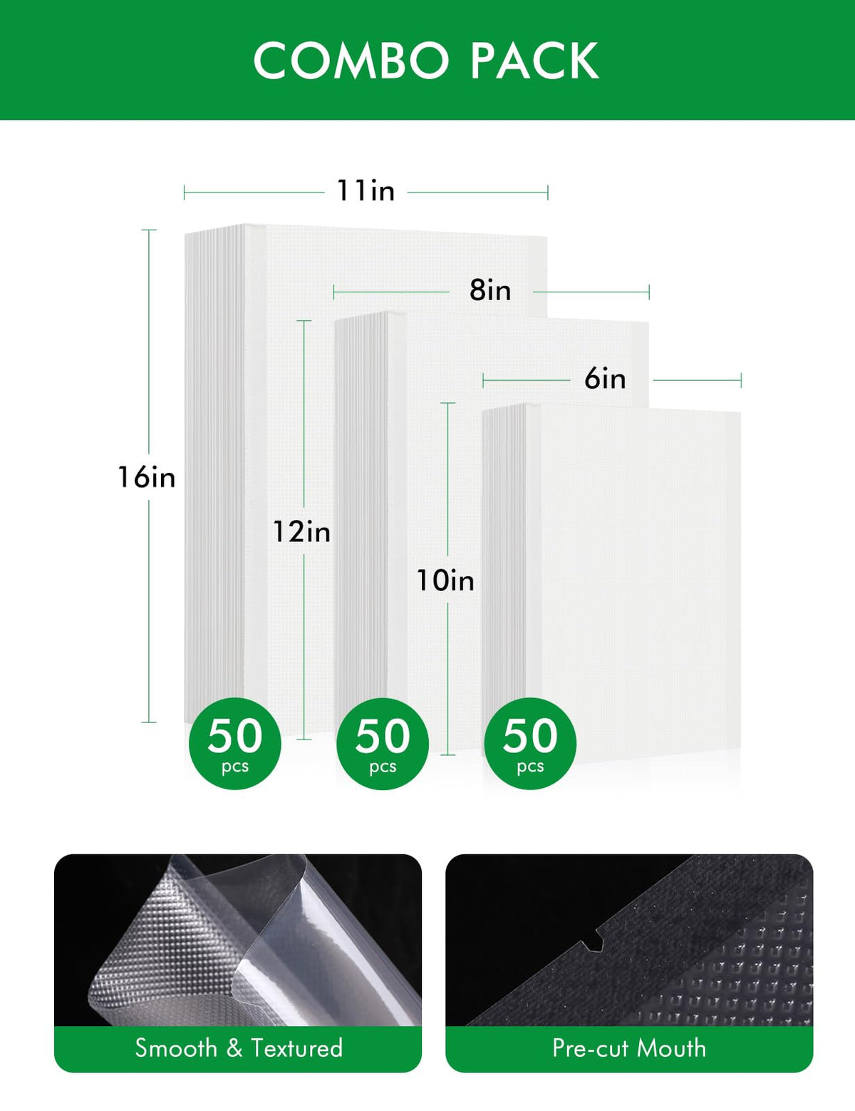 XinBaoLong BPA-free bags compatible with major vacuum sealers for reliable sealing