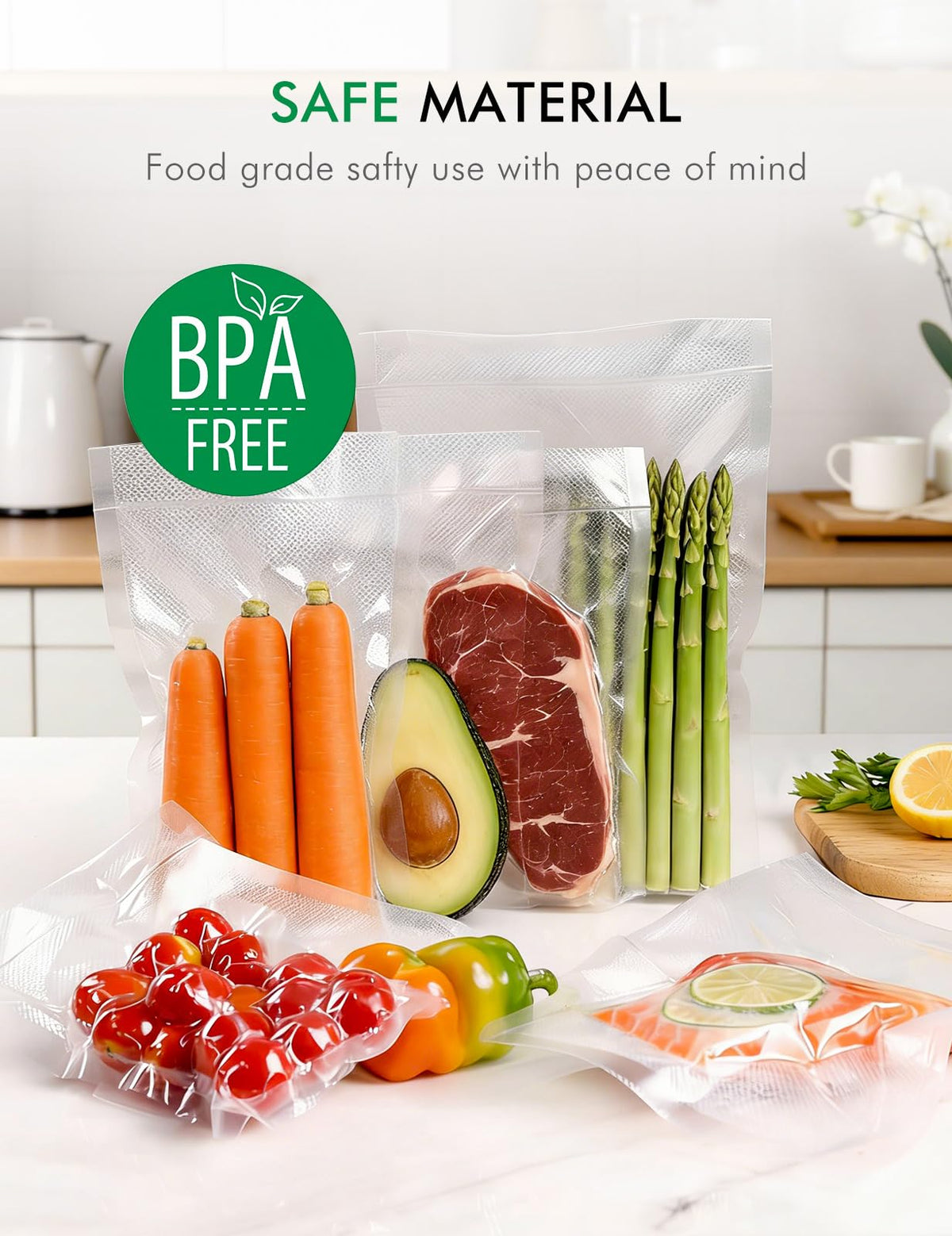 XinBaoLong heavy-duty embossed bags provide strong seals and moisture protection