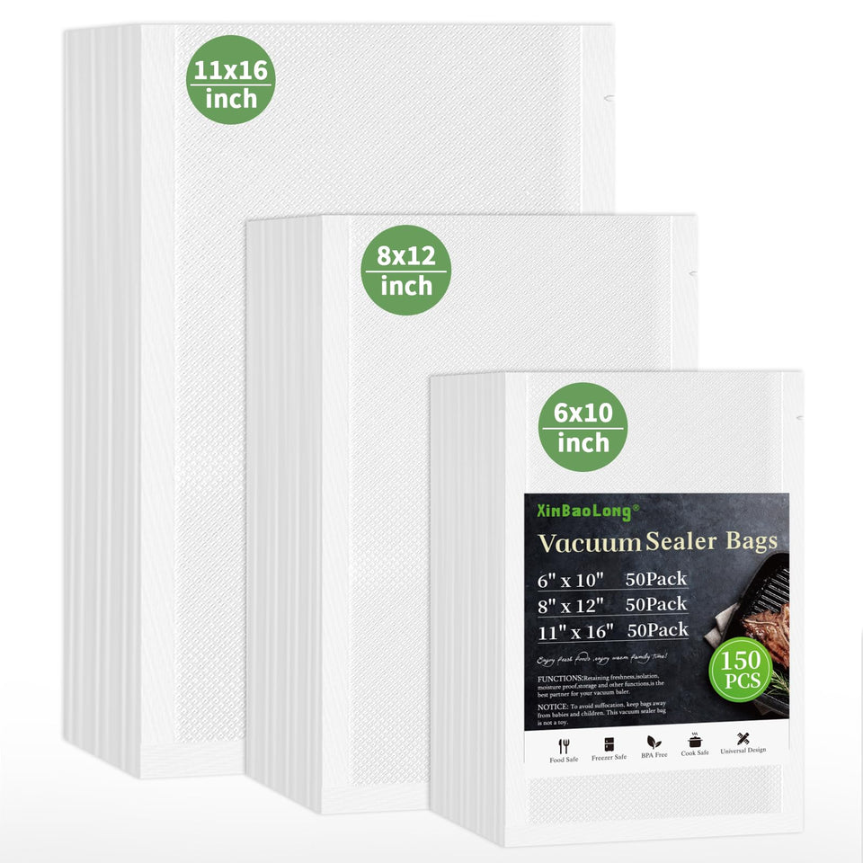 XinBaoLong 11x16 bag set for long-lasting freshness and sous vide prep
