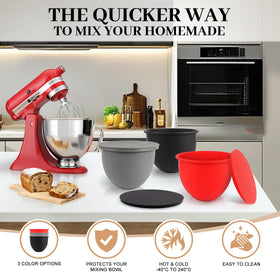 Xinboogq 5qt bowls are dishwasher and microwave safe for easy cleanup