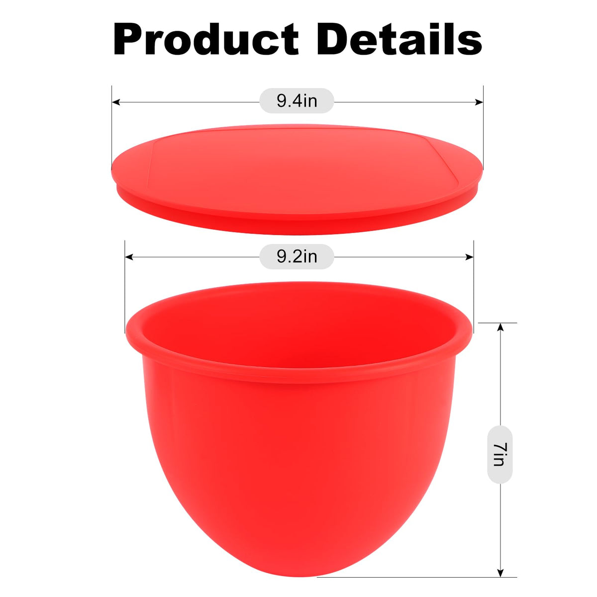 Xinboogq silicone bowls with non-slip base prevent sliding during mixing