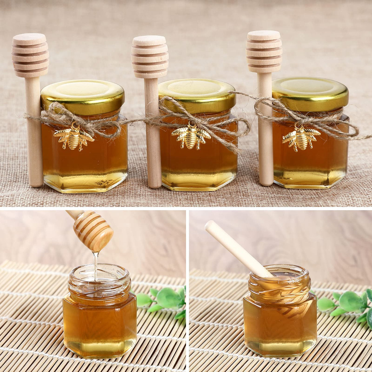XING-RUYIANG free twine and bee pendant pack for gifting