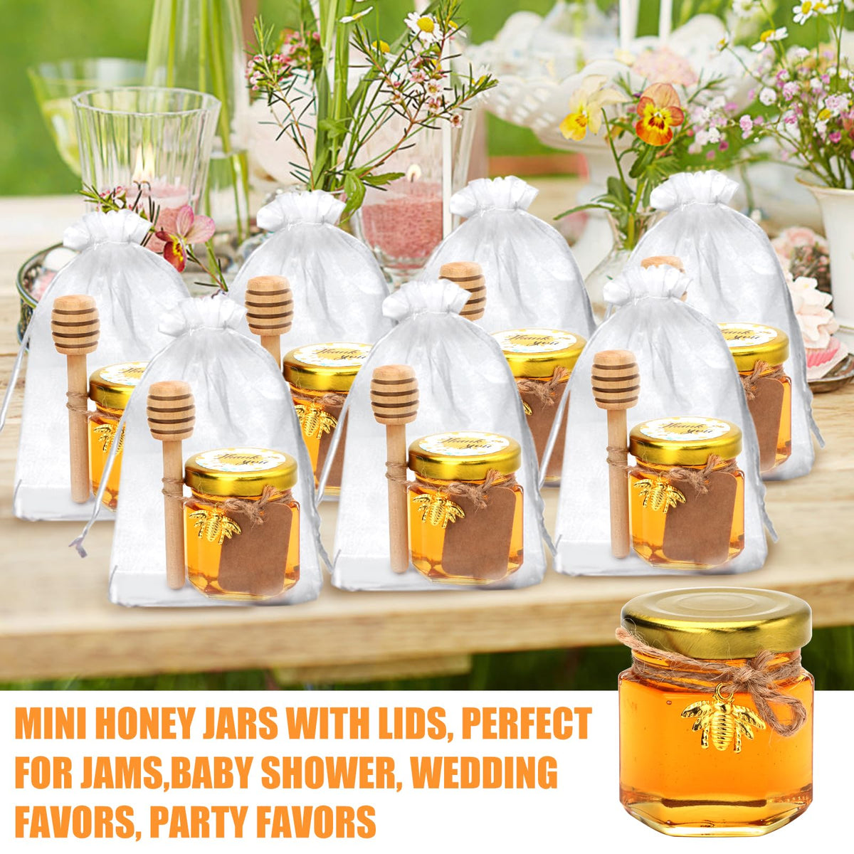 XING-RUIYANG bee-themed decor enhances weddings and baby showers.