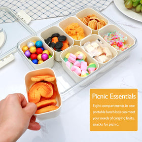 Xing-Ruiyang divided tray showcases appetizers and desserts in style.