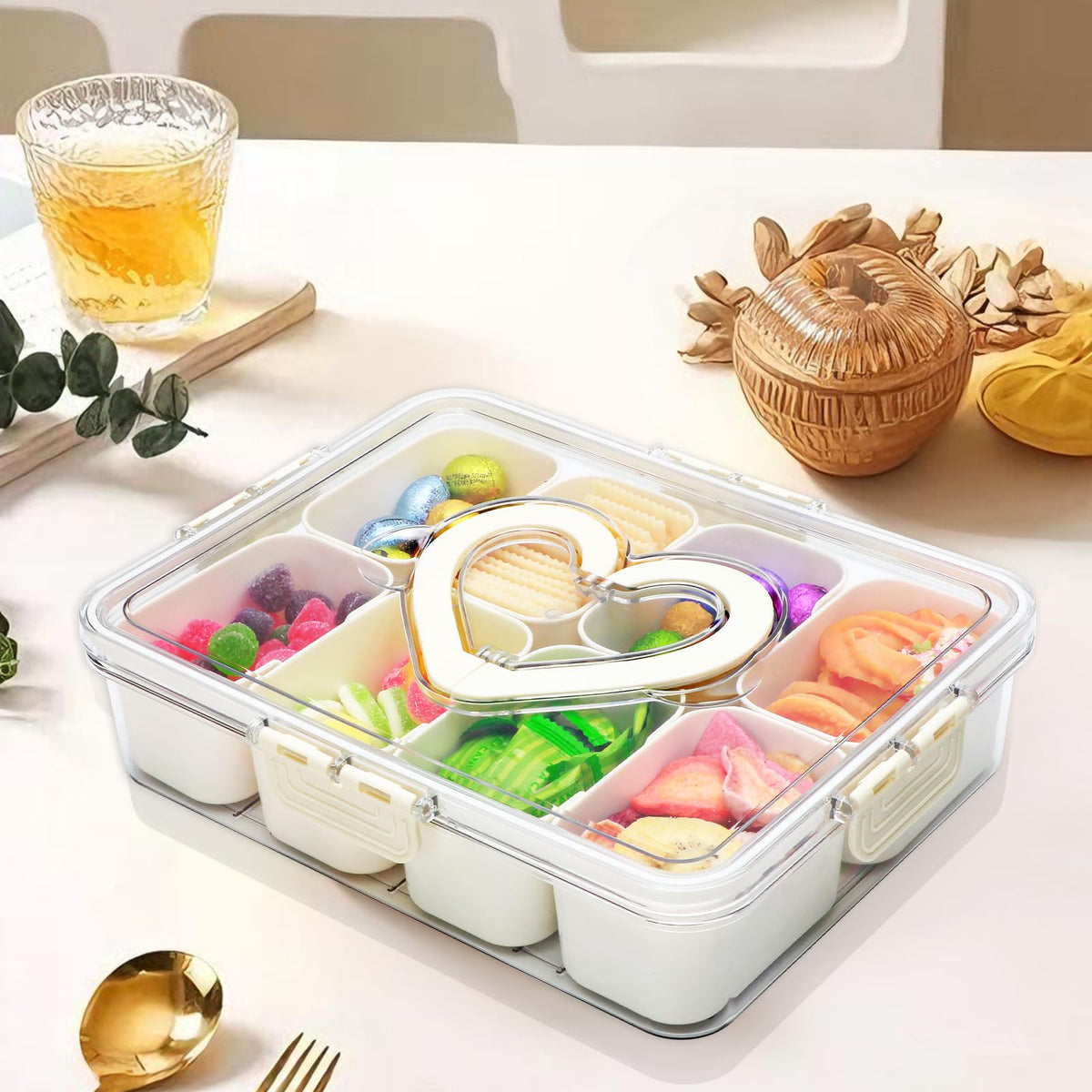 Xing-Ruiyang snack container ideal for picnics, barbecues, and trips.