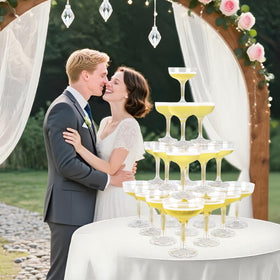 XIRUOXINKEMAO durable disposable champagne glasses for safe celebrations.