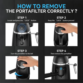 XIXUBX cups and safety locks ensure proper setup before brewing