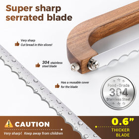 XJHEYLZ knife glides through crusty loaves without crushing
