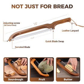 XJHEYLZ ergonomic wooden handle blends durability and comfort.