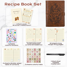 XKDOUS colorful tabs and stickers for quick organization in the kitchen journal