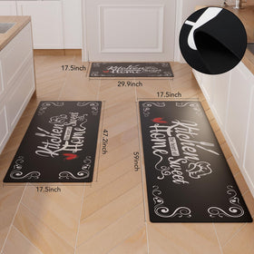 XLHOMO anti-fatigue kitchen runner providing cushioned support at the sink.