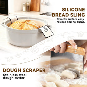 XLMYS kraft paper bread bags for gifting and keeping loaves fresh