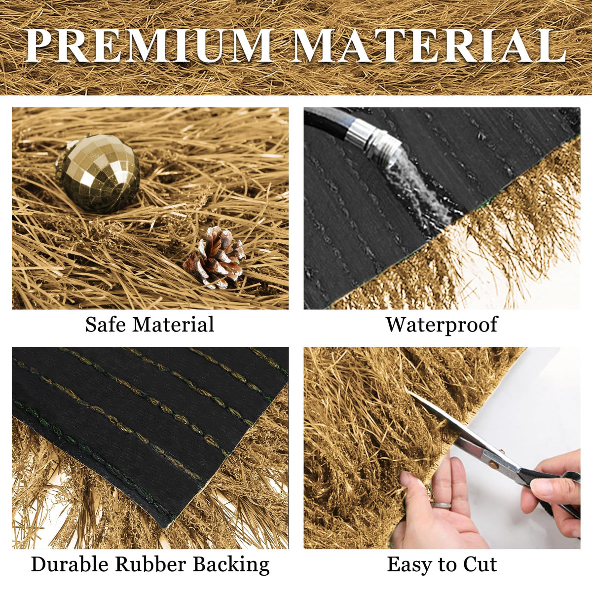 XLX TURF anti-slip, waterproof thatch runner stays in place