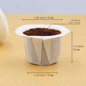 Closeup of white filter paper showing fine filtration