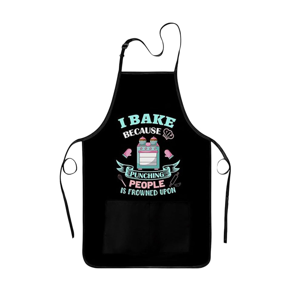 Xmeden funny baking apron with pockets keeps tools handy during baking sessions