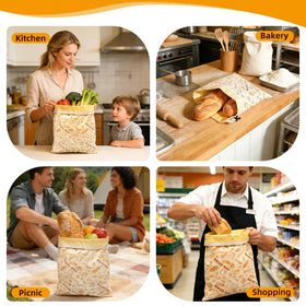 XMshineQ bag used on a picnic for bread outdoors.