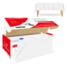 Xnluothsk tablecloth roll with cutter box for easy sizing and storage.