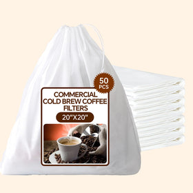 XNXQLFPY drawstring filter bag enables quick, mess-free cold brew prep.