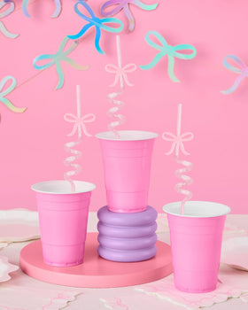 Party-ready bow straw set from xo Fetti for events and celebrations