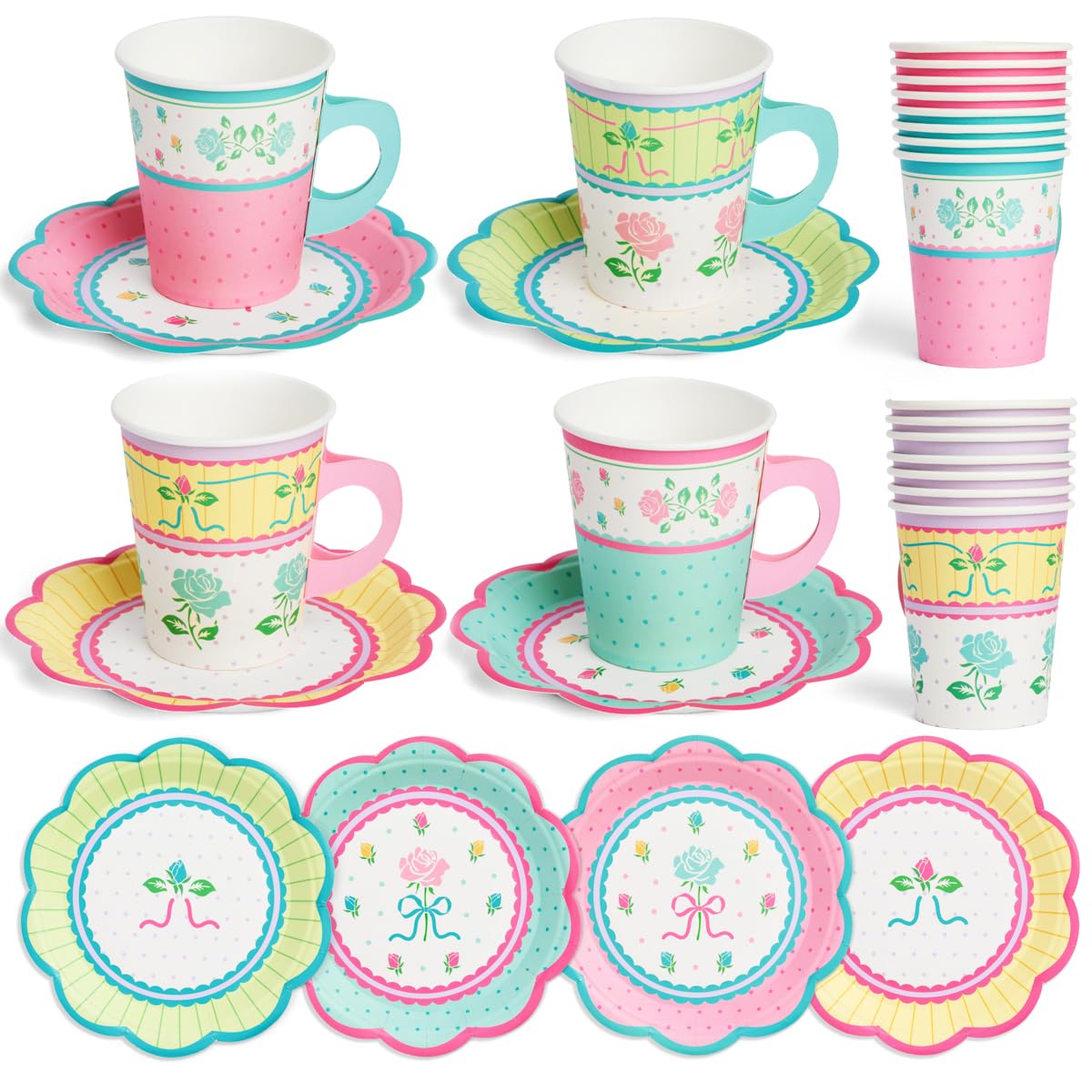 xo, Fetti 9oz tea cups for elegant garden parties