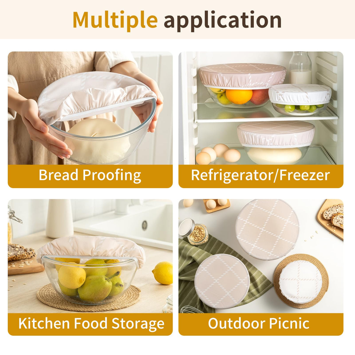 XOHUYD beeswax bowl cover demonstrates natural materials for safe food contact.
