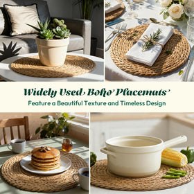 XOHUYD easy-clean placemat; wipe with a damp cloth after meals