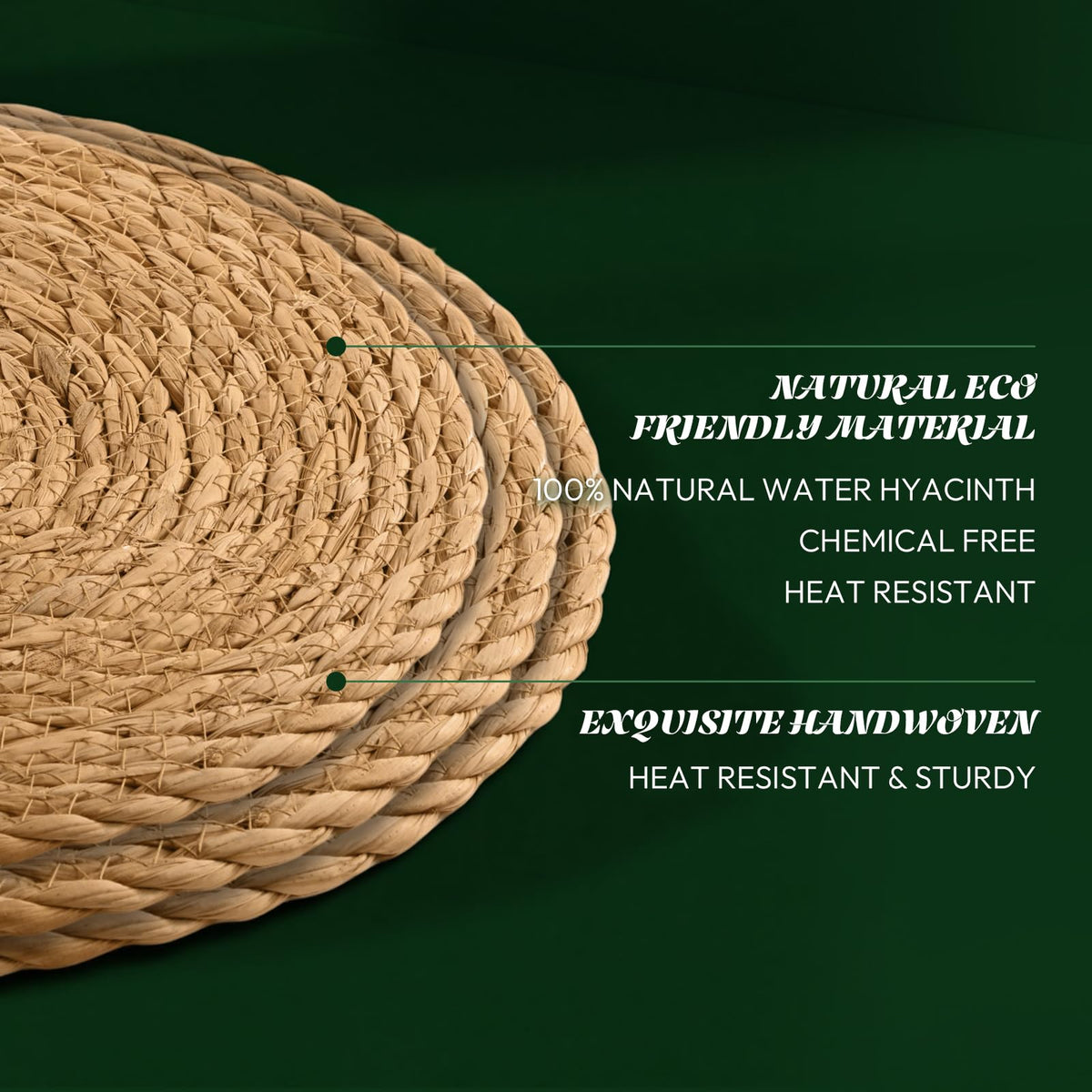XOHUYD natural rush texture; air out before first use